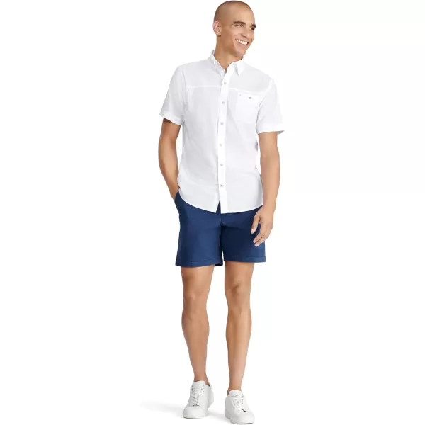 IZOD Men's Saltwater Dockside Short Sleeve Button Down Shirt