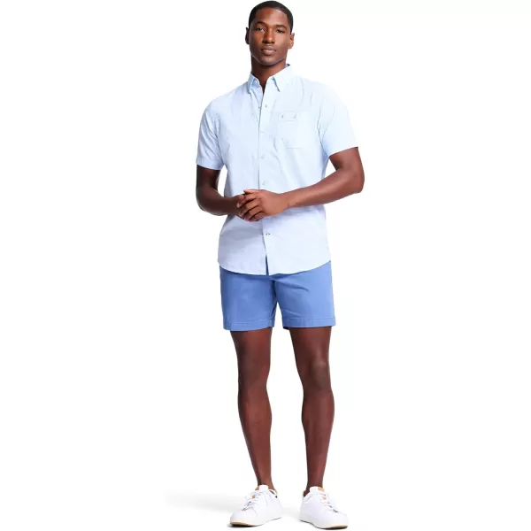 IZOD Men's Saltwater Dockside Short Sleeve Button Down Shirt