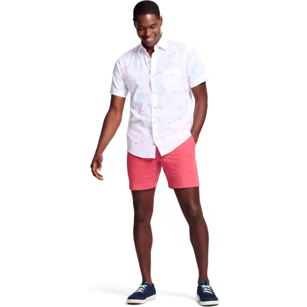 IZOD Men's Saltwater Dockside Short Sleeve Button Down Shirt