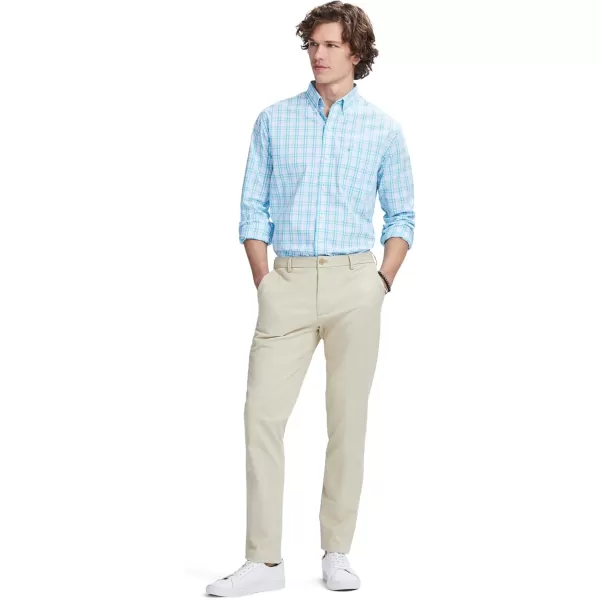 IZOD Men's Saltwater Stretch Flat Front Slim Fit Chino Pant