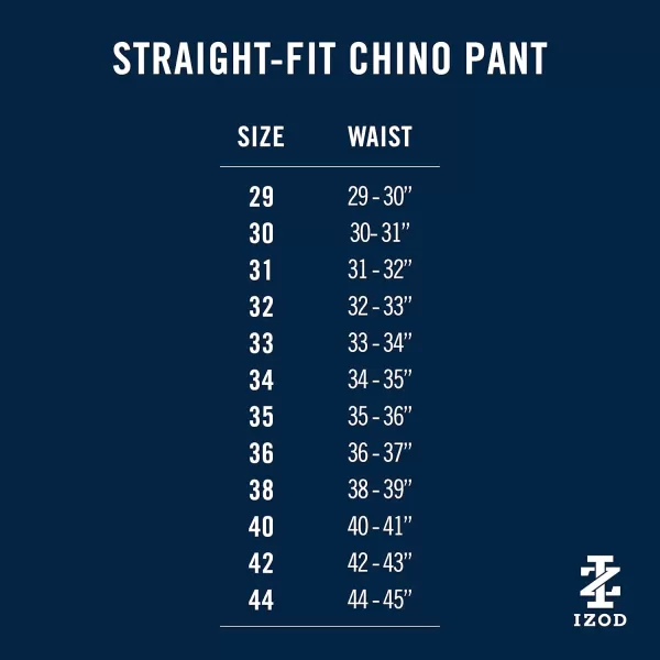 IZOD Men's Saltwater Stretch Flat Front Straight Fit Chino Pant