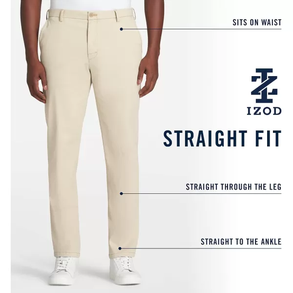 IZOD Men's Saltwater Stretch Flat Front Straight Fit Chino Pant
