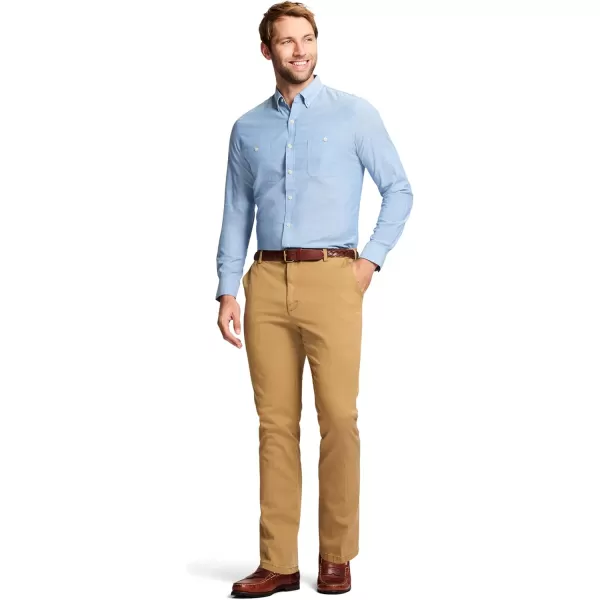 IZOD Men's Saltwater Stretch Flat Front Straight Fit Chino Pant