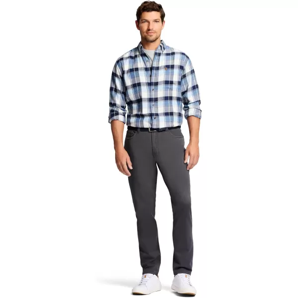 IZOD Men's Saltwater Stretch Twill 5 Pocket Straight Fit Chino Pant