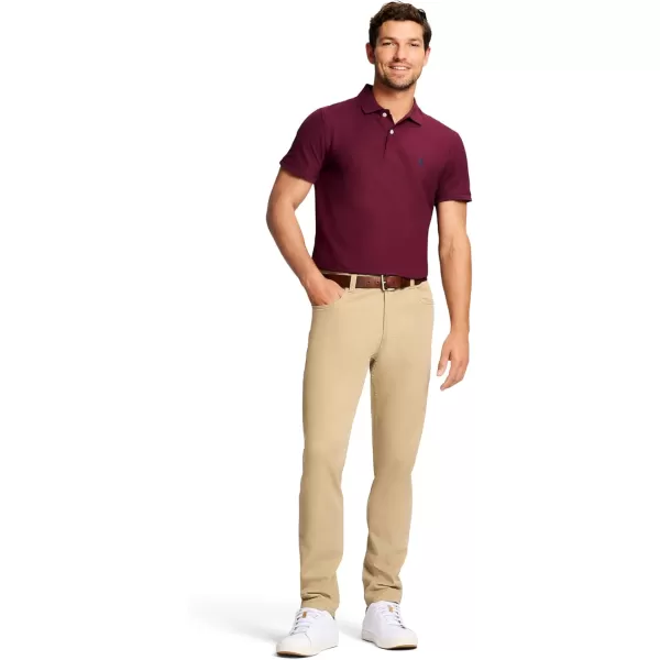 IZOD Men's Saltwater Stretch Twill 5 Pocket Straight Fit Chino Pant