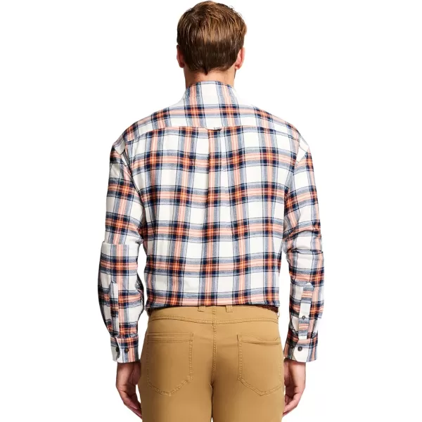 IZOD Men's Stratton Flannel Long Sleeve Button Down Shirt