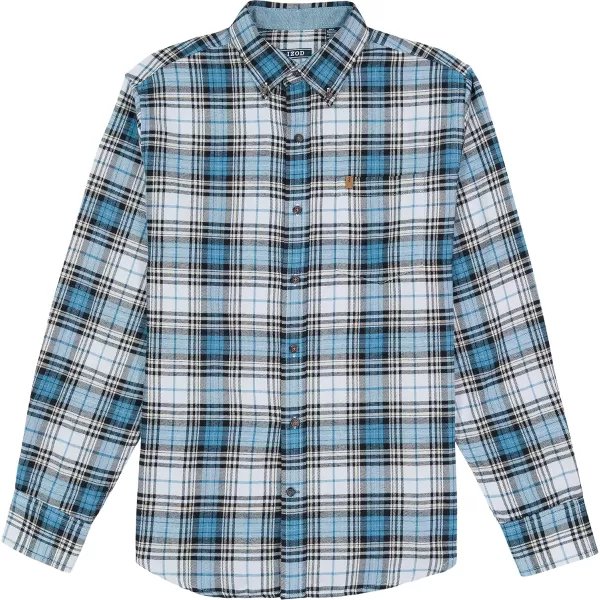 IZOD Men's Stratton Flannel Long Sleeve Button Down Shirt