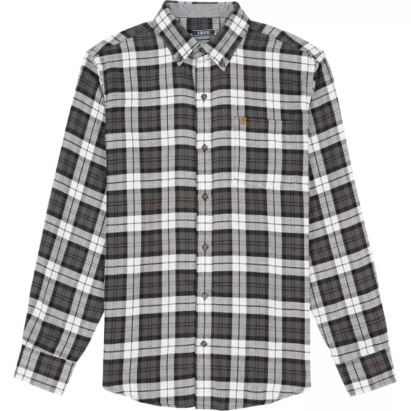 IZOD Men's Stratton Flannel Long Sleeve Button Down Shirt