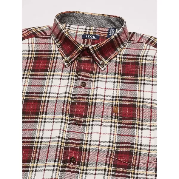 IZOD Men's Stratton Flannel Long Sleeve Button Down Shirt