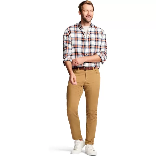 IZOD Men's Stratton Flannel Long Sleeve Button Down Shirt