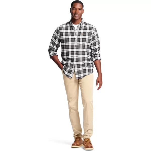 IZOD Men's Stratton Flannel Long Sleeve Button Down Shirt