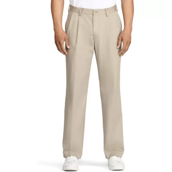 IZOD Men's American Chino Double Pleated Classic Fit Pant