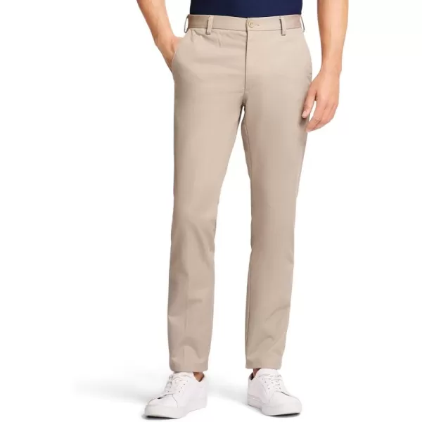 IZOD Men's American Chino Flat Front Slim Fit Pant
