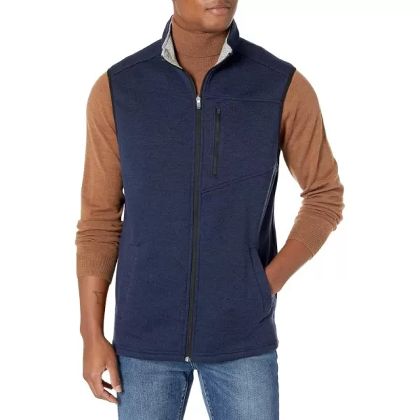 IZOD Men's Big and Tall Advantage Performance Full Zip Sweater Fleece Vest