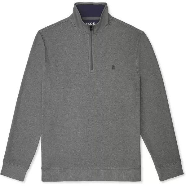 IZOD Men's Big and Tall Advantage Performance Quarter Zip Fleece Pullover Sweatshirt