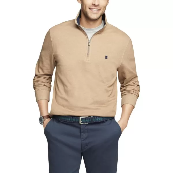 IZOD Men's Big and Tall Advantage Performance Quarter Zip Fleece Pullover Sweatshirt