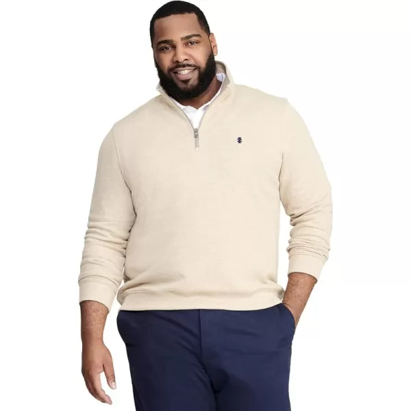 IZOD Men's Big and Tall Advantage Performance Quarter Zip Fleece Pullover Sweatshirt