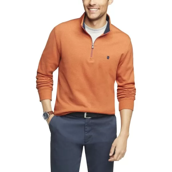 IZOD Men's Big and Tall Advantage Performance Quarter Zip Fleece Pullover Sweatshirt