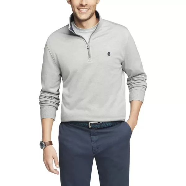 IZOD Men's Big and Tall Advantage Performance Quarter Zip Fleece Pullover Sweatshirt