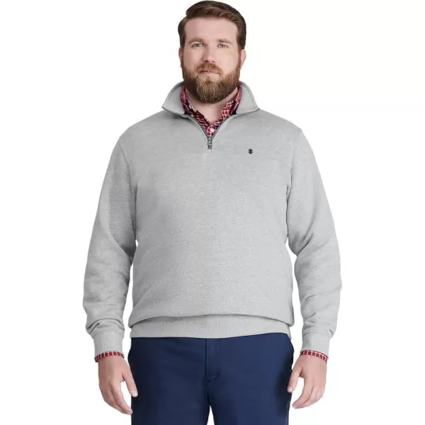 IZOD Men's Big and Tall Advantage Performance Quarter Zip Fleece Pullover Sweatshirt