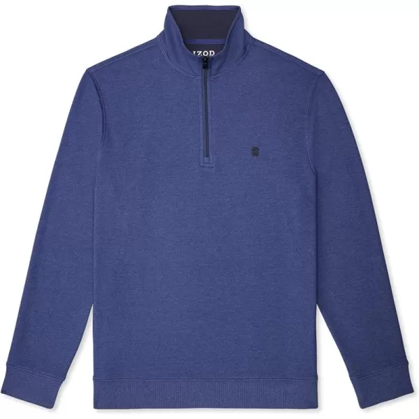 IZOD Men's Big and Tall Advantage Performance Quarter Zip Fleece Pullover Sweatshirt