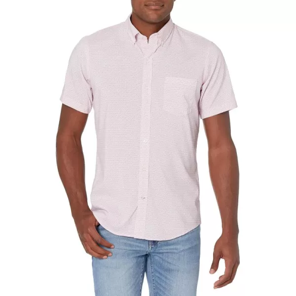 IZOD Men's Breeze Short Sleeve Button Down Patterned Shirt