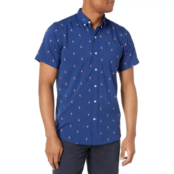 IZOD Men's Breeze Short Sleeve Button Down Patterned Shirt