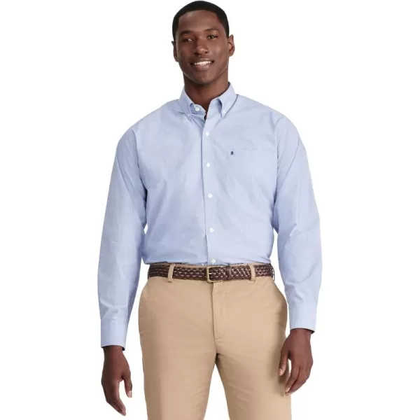 IZOD Men's Button Down Long Sleeve Stretch Performance Solid Shirt