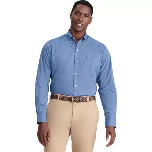IZOD Men's Button Down Long Sleeve Stretch Performance Solid Shirt
