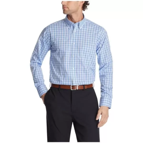 IZOD Men's Dress Shirt Regular Fit Stretch Check