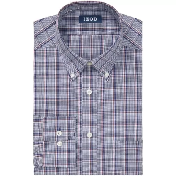 IZOD Men's Dress Shirt Regular Fit Stretch Check