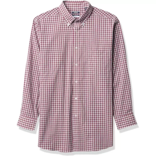 IZOD Men's Dress Shirt Regular Fit Stretch Check