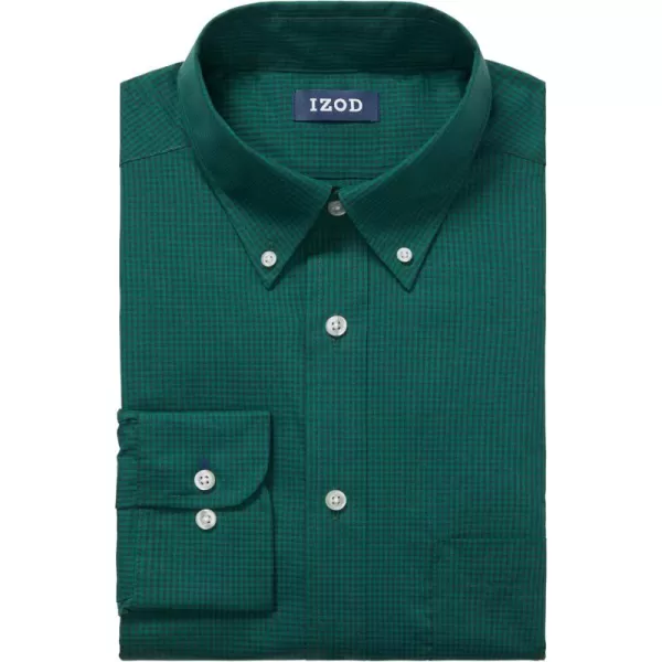 IZOD Men's Dress Shirt Regular Fit Stretch Check