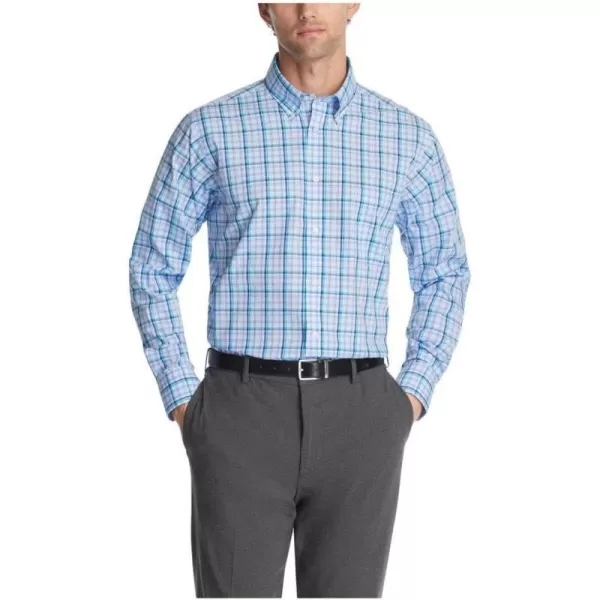 IZOD Men's Dress Shirt Regular Fit Stretch Check