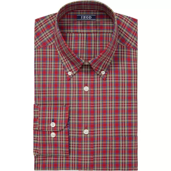 IZOD Men's Dress Shirt Regular Fit Stretch Check