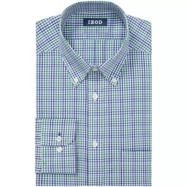 IZOD Men's Dress Shirt Regular Fit Stretch Check