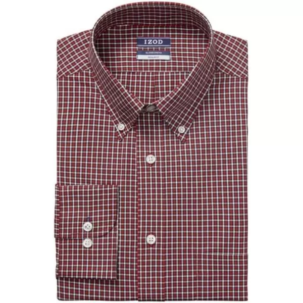 IZOD Men's Dress Shirt Regular Fit Stretch Check
