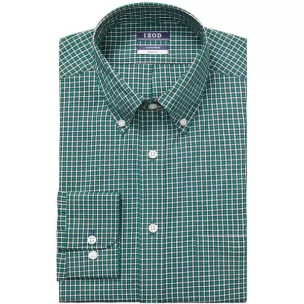 IZOD Men's Dress Shirt Regular Fit Stretch Check