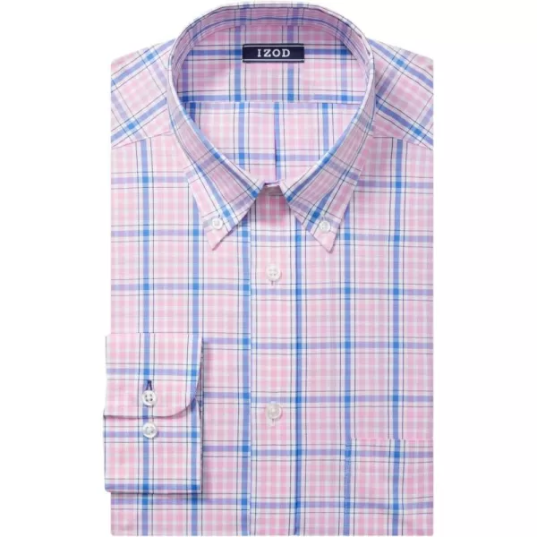 IZOD Men's Dress Shirt Regular Fit Stretch Check