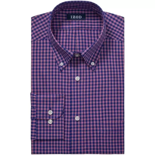 IZOD Men's Dress Shirt Regular Fit Stretch Check