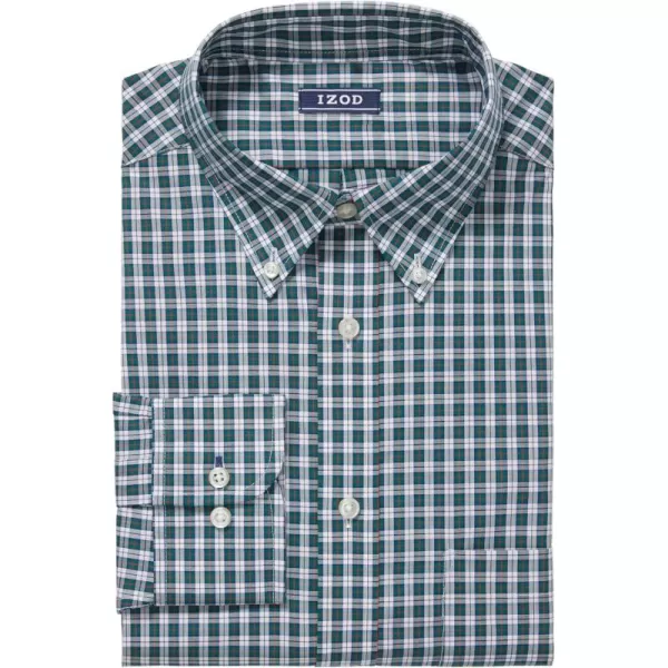 IZOD Men's Dress Shirt Regular Fit Stretch Check