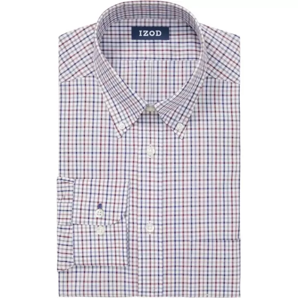 IZOD Men's Dress Shirt Regular Fit Stretch Check