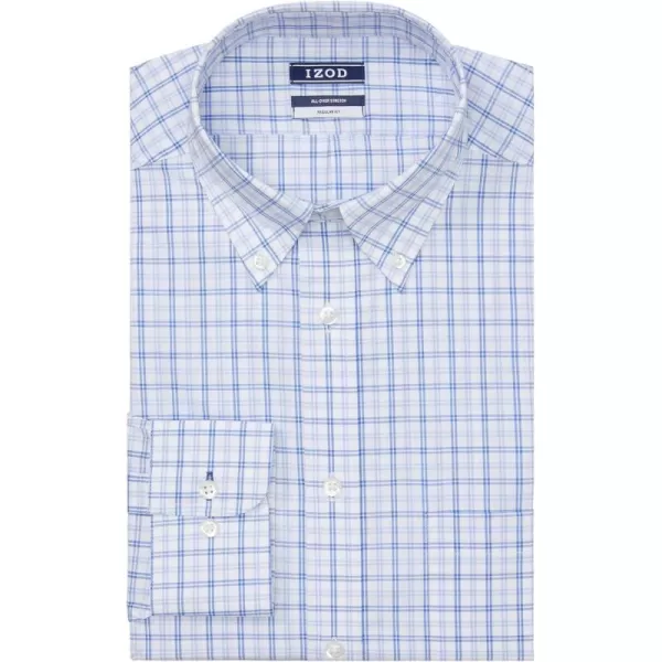 IZOD Men's Dress Shirt Regular Fit Stretch Check