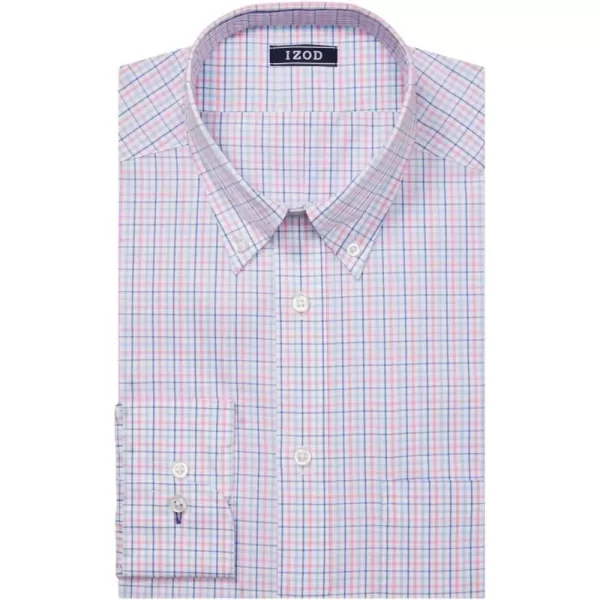 IZOD Men's Dress Shirt Regular Fit Stretch Check