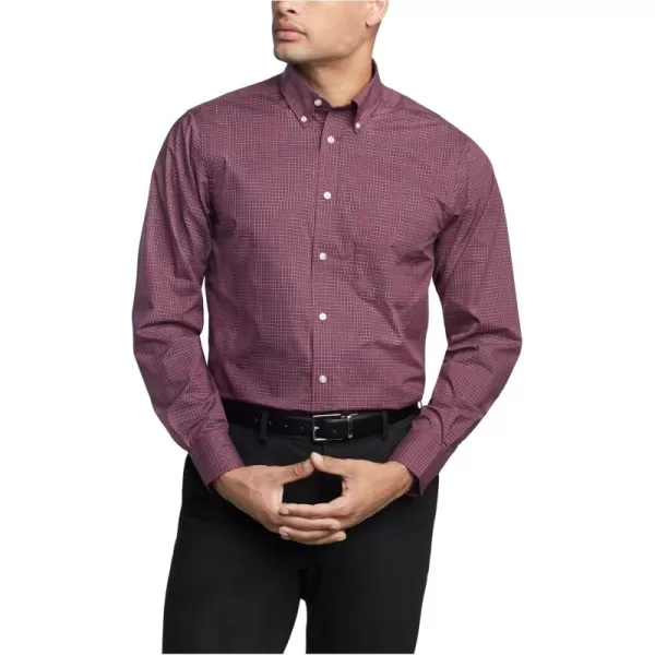 IZOD Men's Dress Shirt Regular Fit Stretch Check