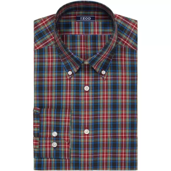 IZOD Men's Dress Shirt Regular Fit Stretch Check