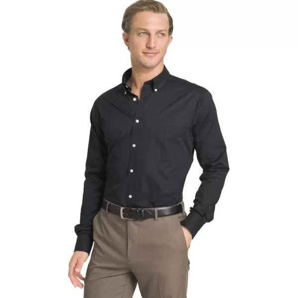 IZOD Men's Dress Shirt Regular Fit Stretch Solid Button Down Collar