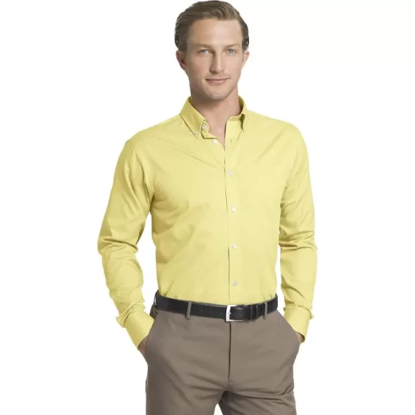 IZOD Men's Dress Shirt Regular Fit Stretch Solid Button Down Collar
