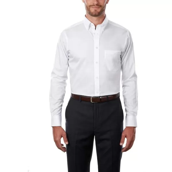 IZOD Men's Dress Shirt Regular Fit Stretch Solid Button Down Collar