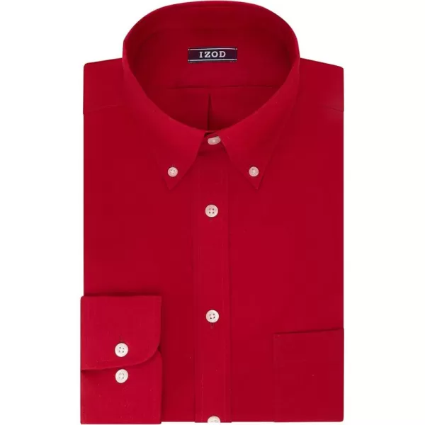 IZOD Men's Dress Shirt Regular Fit Stretch Solid Button Down Collar